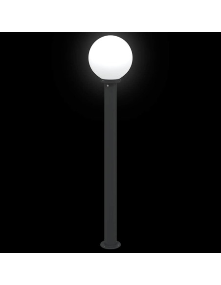 Lampioni a palo 3 pz 120 cm Nero IP44