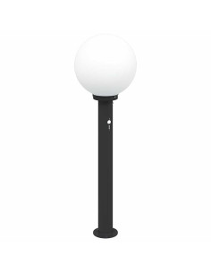 Lampada a paletto con sensore 80 cm Nera IP44 2