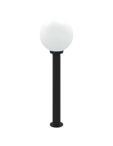 Lampada a paletto con sensore 80 cm Nera IP44