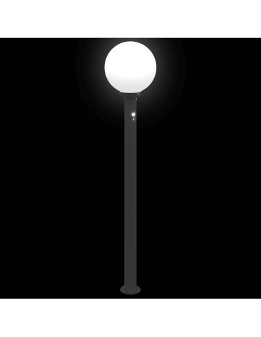 Lampada a paletto con sensore 120 cm Nera IP44