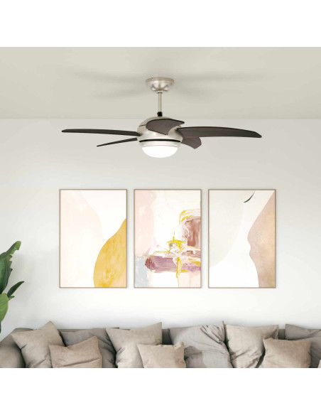 Ventilatore da soffitto con luce e telecomando Ø 110 cm