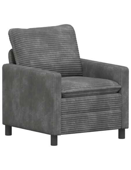 Set di divani 2 pcs Grigio Chiaro Poliestere