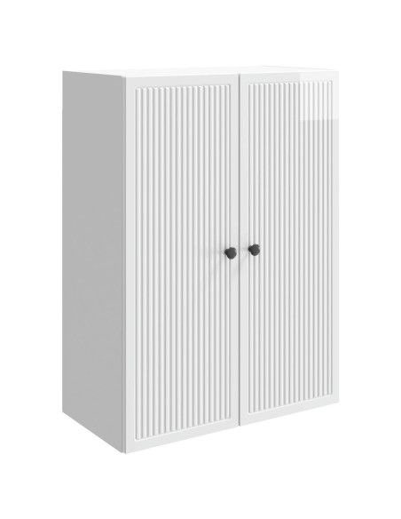 Mobiletto a muro Bianco Lucido 66 x 34,5 x 90 cm