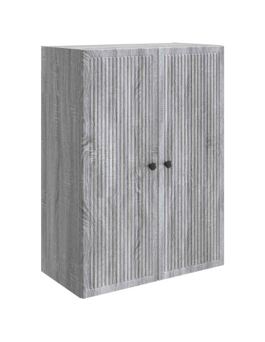 Mobiletto a muro Sonoma grigio 66 x 34,5 x 90 cm