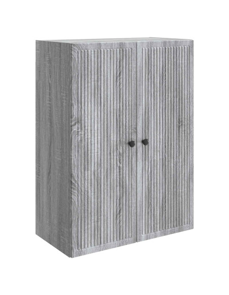 Mobiletto a muro Sonoma grigio 66 x 34,5 x 90 cm