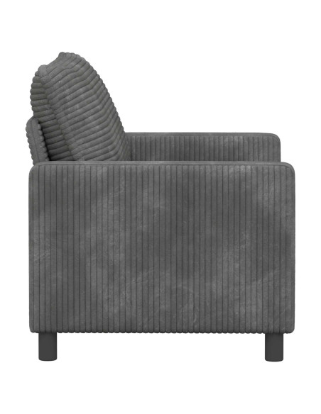 Divano Grigio Chiaro 126 x 81 x 87,5 cm Poliestere