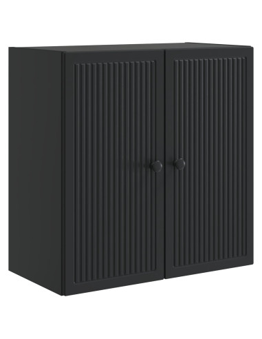 Mobiletto a muro Nero 59 x 31 x 60 cm Legno ingegnerizzato