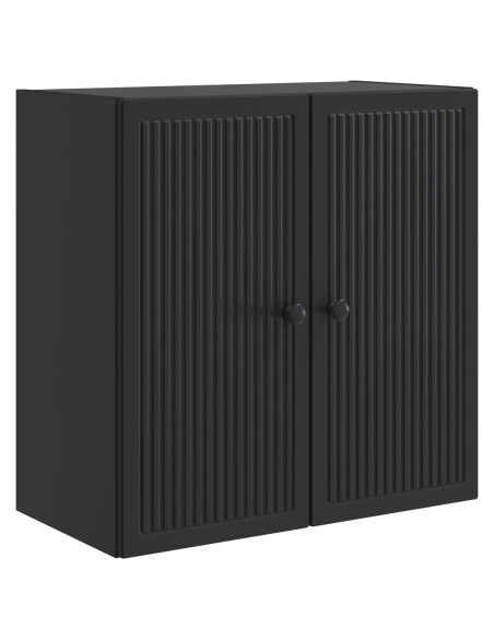 Mobiletto a muro Nero 59 x 31 x 60 cm Legno ingegnerizzato