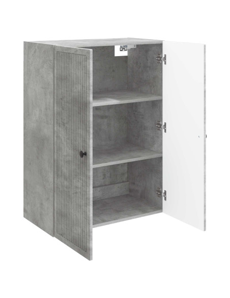 Mobiletto a muro Grigio Cemento 66 x 34,5 x 90 cm
