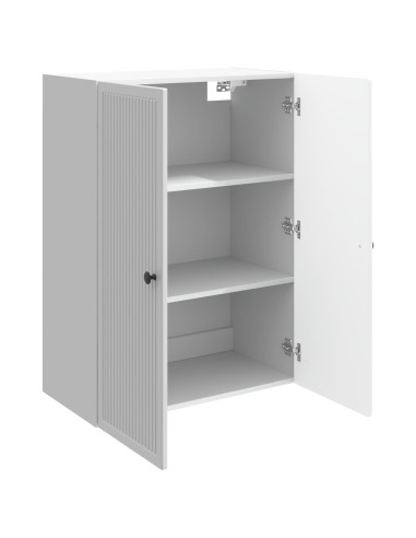 Mobiletto a muro Bianco Lucido 66 x 34,5 x 90 cm