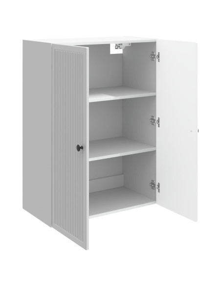 Mobiletto a muro Bianco Lucido 66 x 34,5 x 90 cm