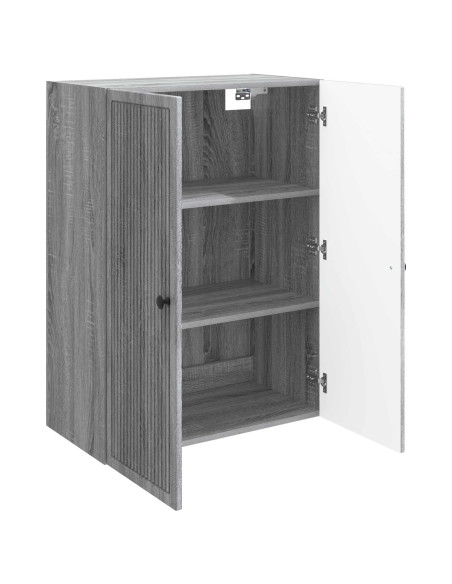 Mobiletto a muro Sonoma grigio 66 x 34,5 x 90 cm