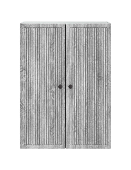 Mobiletto a muro Sonoma grigio 66 x 34,5 x 90 cm