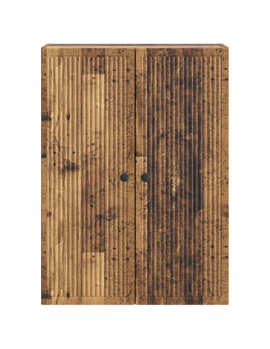 Mobiletto a muro Legno antico 66 x 34,5 x 90 cm