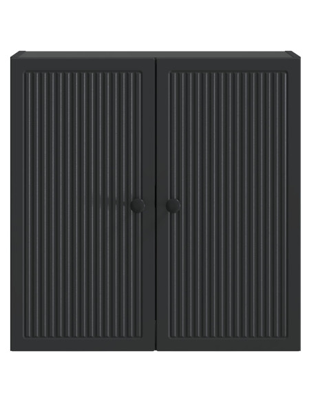Mobiletto a muro Nero 59 x 31 x 60 cm Legno ingegnerizzato