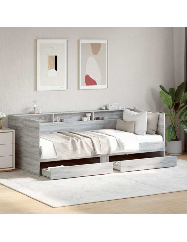 Divano Letto con Cassetti senza Materasso 90x200 cm
