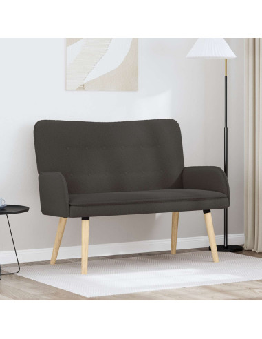 Divano a 2 Posti Grigio Scuro 115 x 61 x 87 cm Bouclé