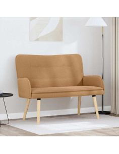 Divano a 2 Posti Beige 115 x 61 x 87 cm Bouclé