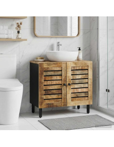 Armadio sottolavello con porta Marrone e Nero 62 x 33 x 58 cm