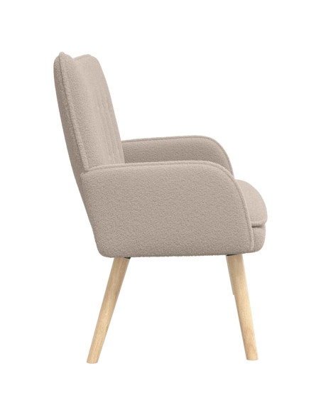 Divano a 2 Posti Grigio Chiaro 115 x 61 x 87 cm Bouclé