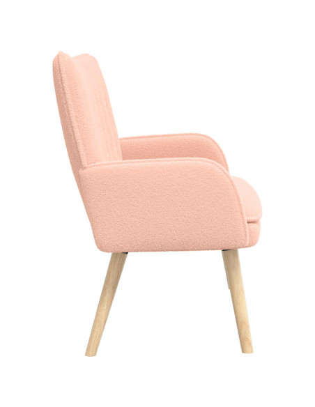 Divano a 2 Posti Rosa 115 x 61 x 87 cm Bouclé