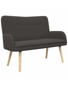 Divano a 2 Posti Grigio Scuro 115 x 61 x 87 cm Bouclé 2