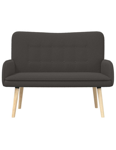 Divano a 2 Posti Grigio Scuro 115 x 61 x 87 cm Bouclé