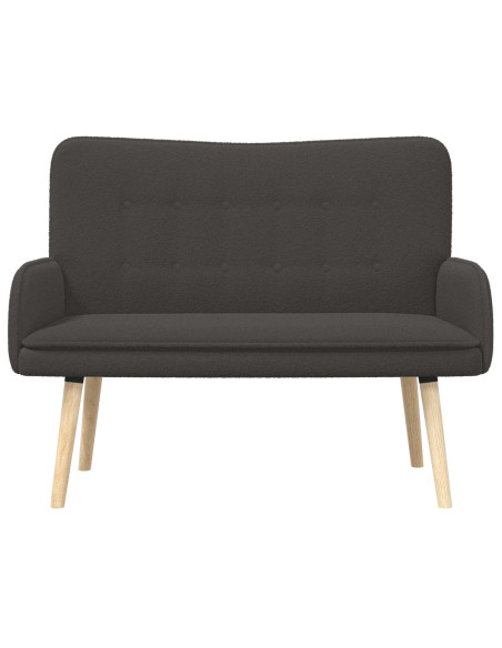 Divano a 2 Posti Grigio Scuro 115 x 61 x 87 cm Bouclé