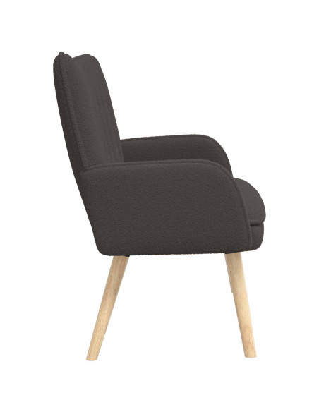 Divano a 2 Posti Grigio Scuro 115 x 61 x 87 cm Bouclé