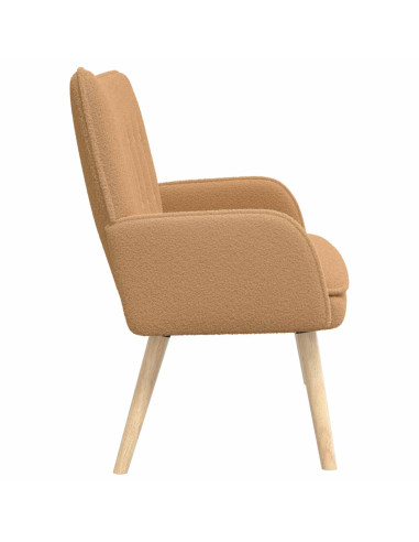 Divano a 2 Posti Beige 115 x 61 x 87 cm Bouclé