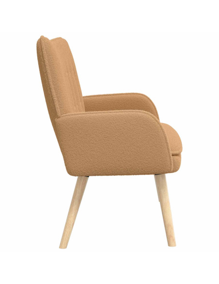 Divano a 2 Posti Beige 115 x 61 x 87 cm Bouclé