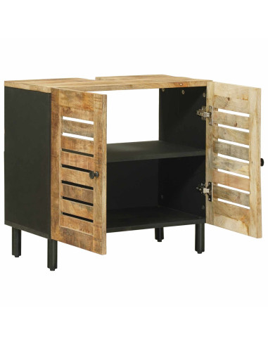 Armadio sottolavello con porta Marrone e Nero 62 x 33 x 58 cm