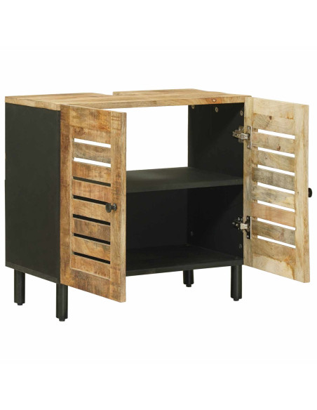 Armadio sottolavello con porta Marrone e Nero 62 x 33 x 58 cm