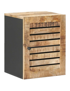 Armadio pensile con porta Marrone e Nero 38 x 33,5 x 48 cm 2