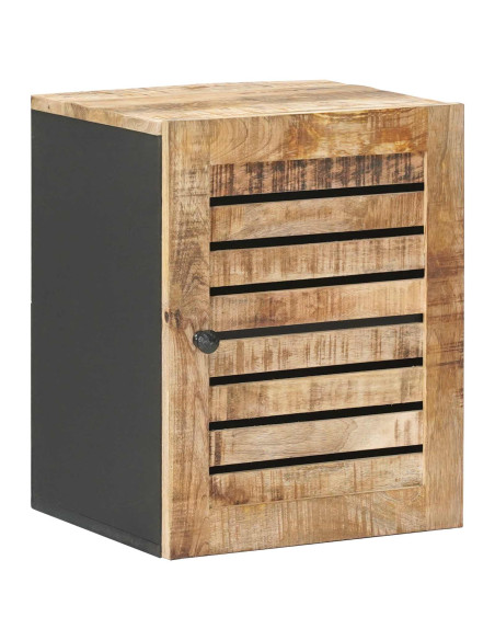 Armadio pensile con porta Marrone e Nero 38 x 33,5 x 48 cm