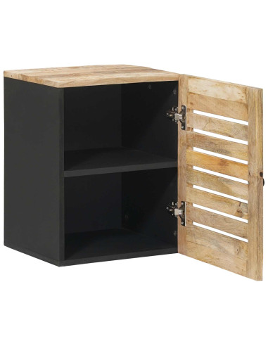 Armadio pensile con porta Marrone e Nero 38 x 33,5 x 48 cm