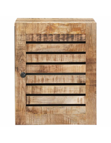Armadio pensile con porta Marrone e Nero 38 x 33,5 x 48 cm