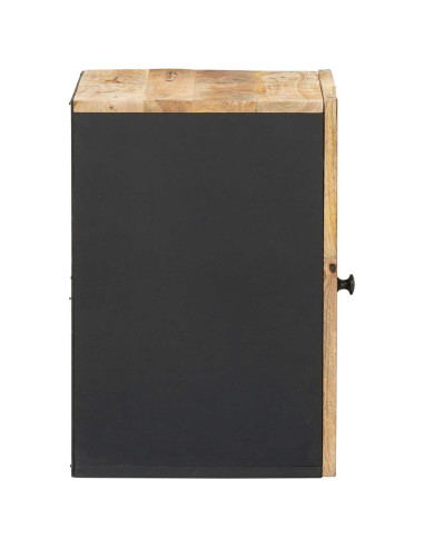 Armadio pensile con porta Marrone e Nero 38 x 33,5 x 48 cm