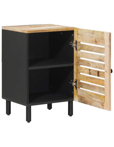 Mobile da Bagno con porta Marrone e Nero 38 x 33,5 x 58 cm