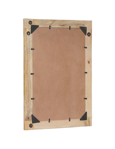 Specchio Montaggio a parete Marrone e Nero 70 x 50 x 3 cm Vetro