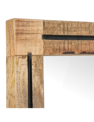 Specchio Montaggio a parete Marrone e Nero 70 x 50 x 3 cm Vetro