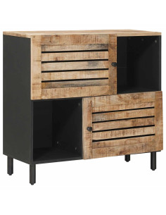 Armadi di Stoccaggio con porta Marrone 80 x 33,5 x 75 cm 2