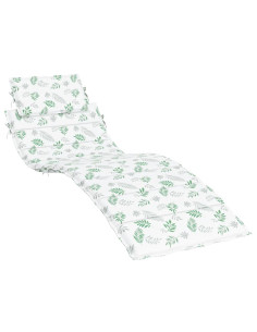 Cuscino per Lettino con Motivo a Foglie in Tessuto Oxford 2