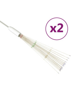 Luci di Natale Fuochi Artificio 2pz Multicolore 20 cm 280 LED 2