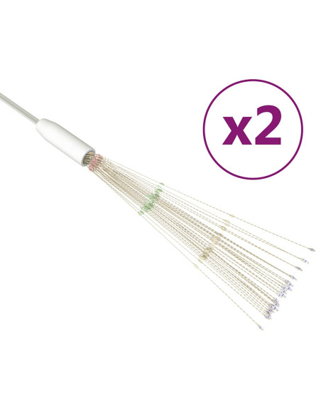 Luci di Natale Fuochi Artificio 2pz Multicolore 20 cm 280 LED