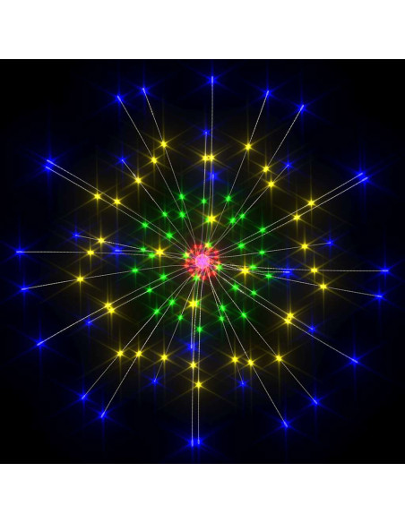 Luci di Natale Fuochi Artificio 2pz Multicolore 20 cm 280 LED