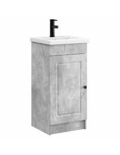 Mobile da bagno con lavabo Grigio Cemento 42 x 40 x 84,5 cm