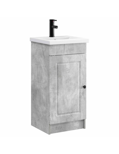 Mobile da bagno con lavabo Grigio Cemento 42 x 40 x 84,5 cm