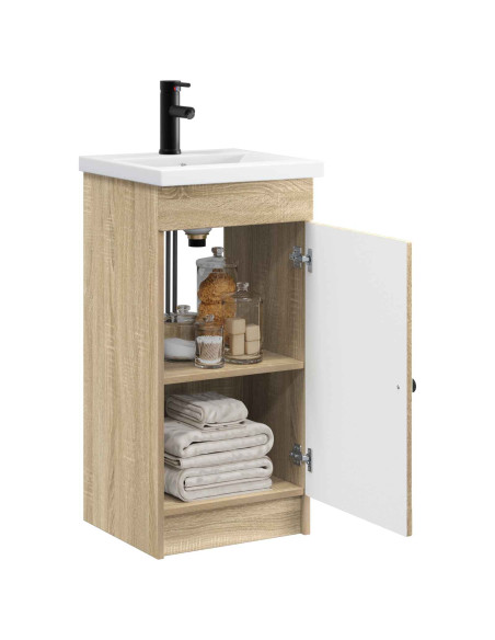 Mobile da bagno con lavabo Rovere Sonoma 42 x 40 x 84,5 cm