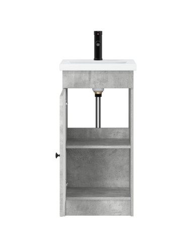 Mobile da bagno con lavabo Grigio Cemento 42 x 40 x 84,5 cm